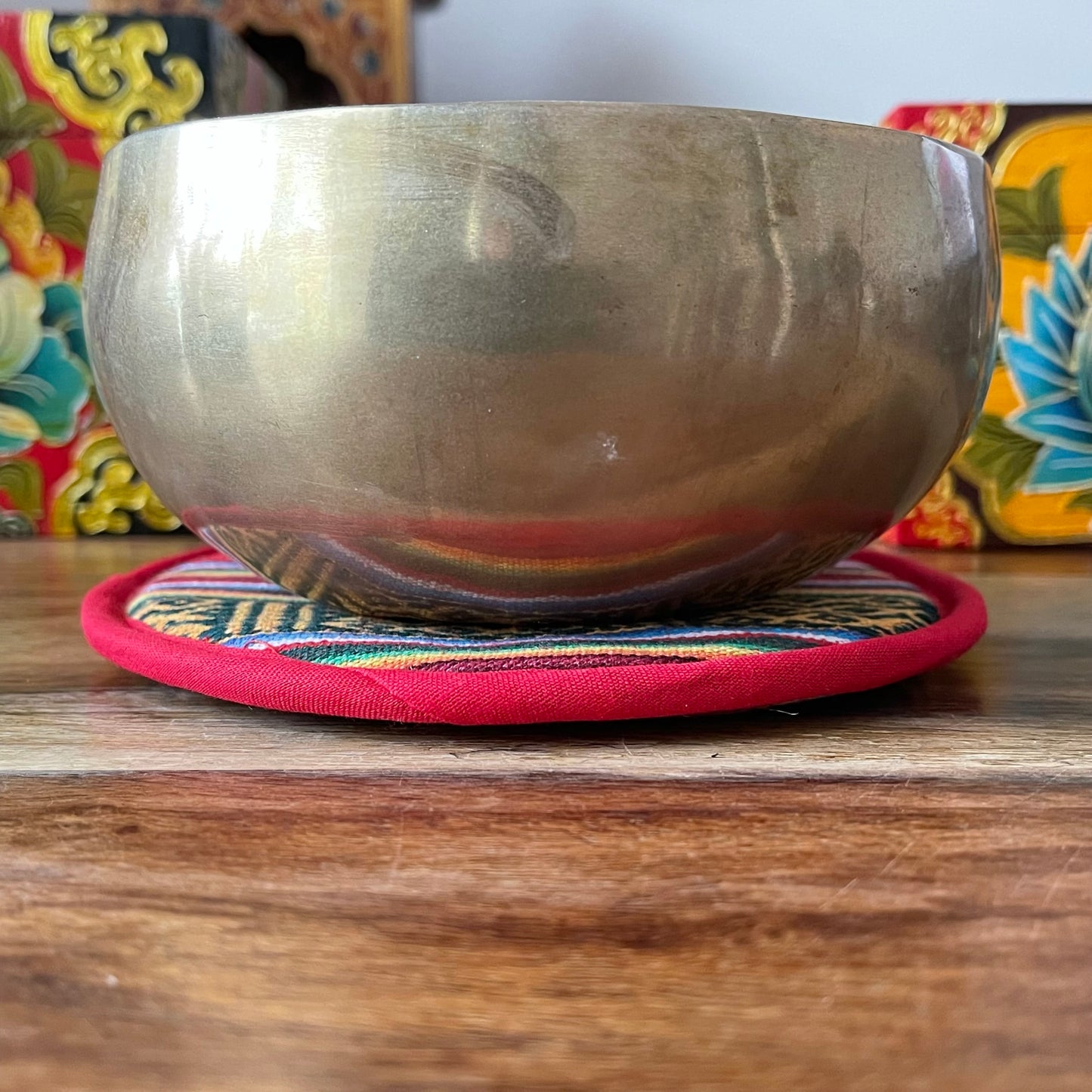 Tibetan Round Singing Bowl Cushion 15cm
