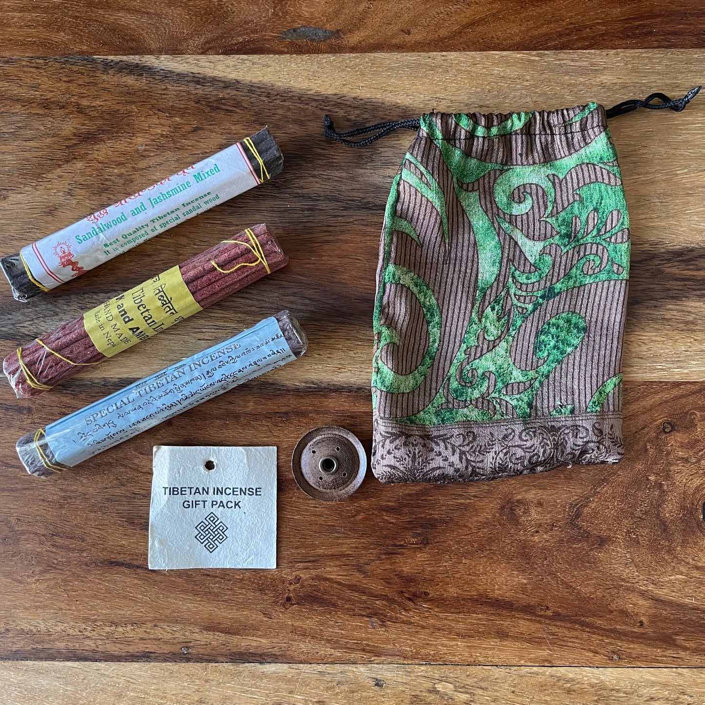 Tibetan Incense Gift Set with Holder