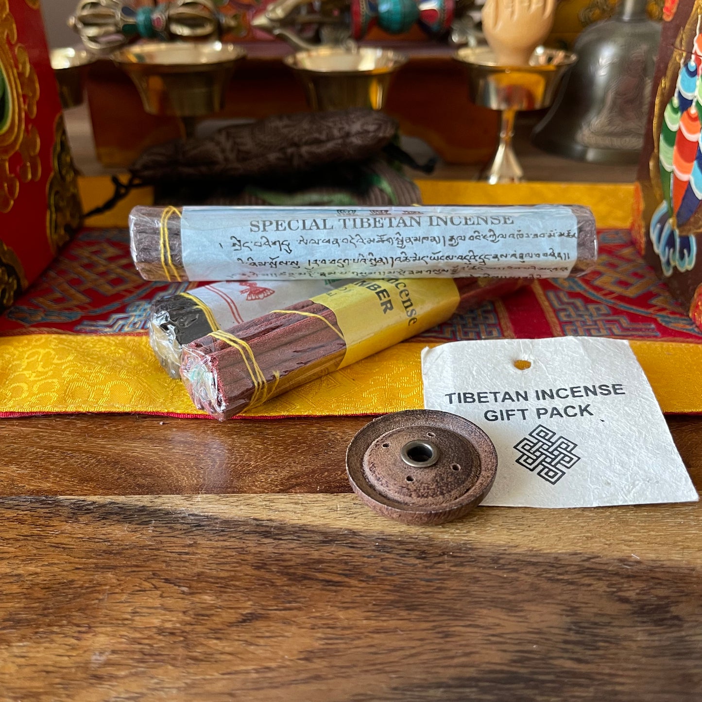 Tibetan Incense Gift Set with Holder