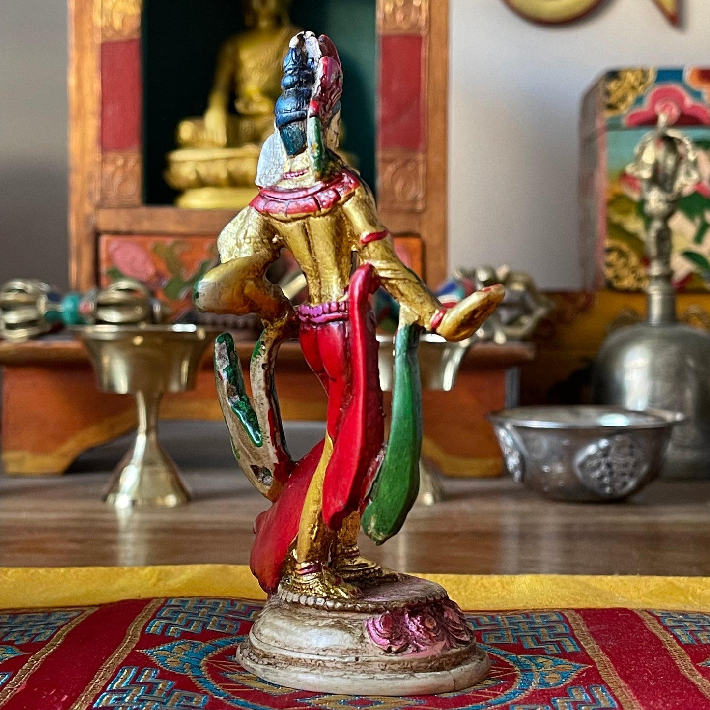 Dancing Tara Statue | Green Tara varada mudra 13 cm