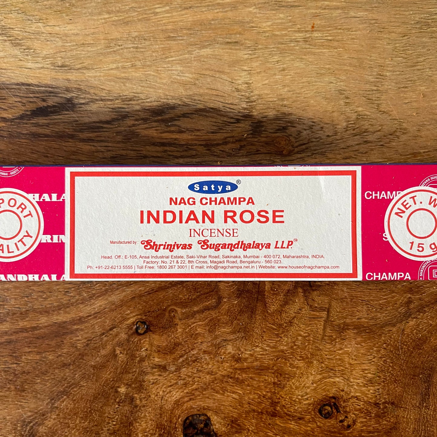 Satya Indian Rose   Incense