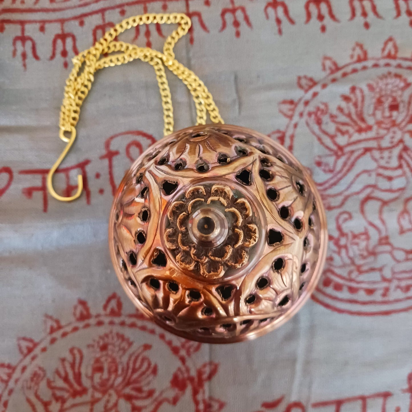 Tibetan Buddhist Hanging Incense Burner | Powder incense Burner 